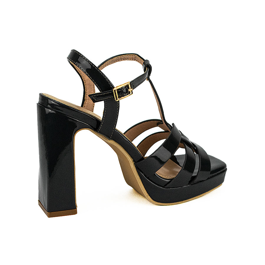 Mario D' Boro Women's Heeled Sandals Lw 24682 Bone/Dark Gray C31