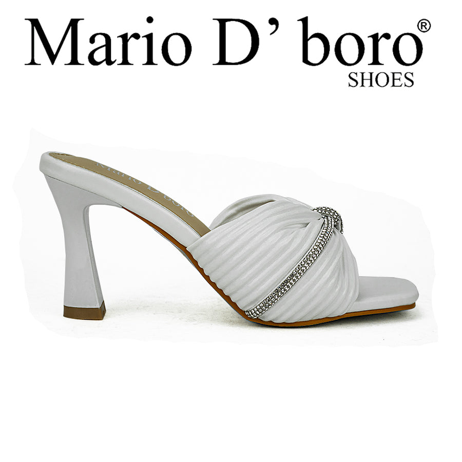 Mario D' Boro Women's Heeled Sandals Lv 22633 Black/White
