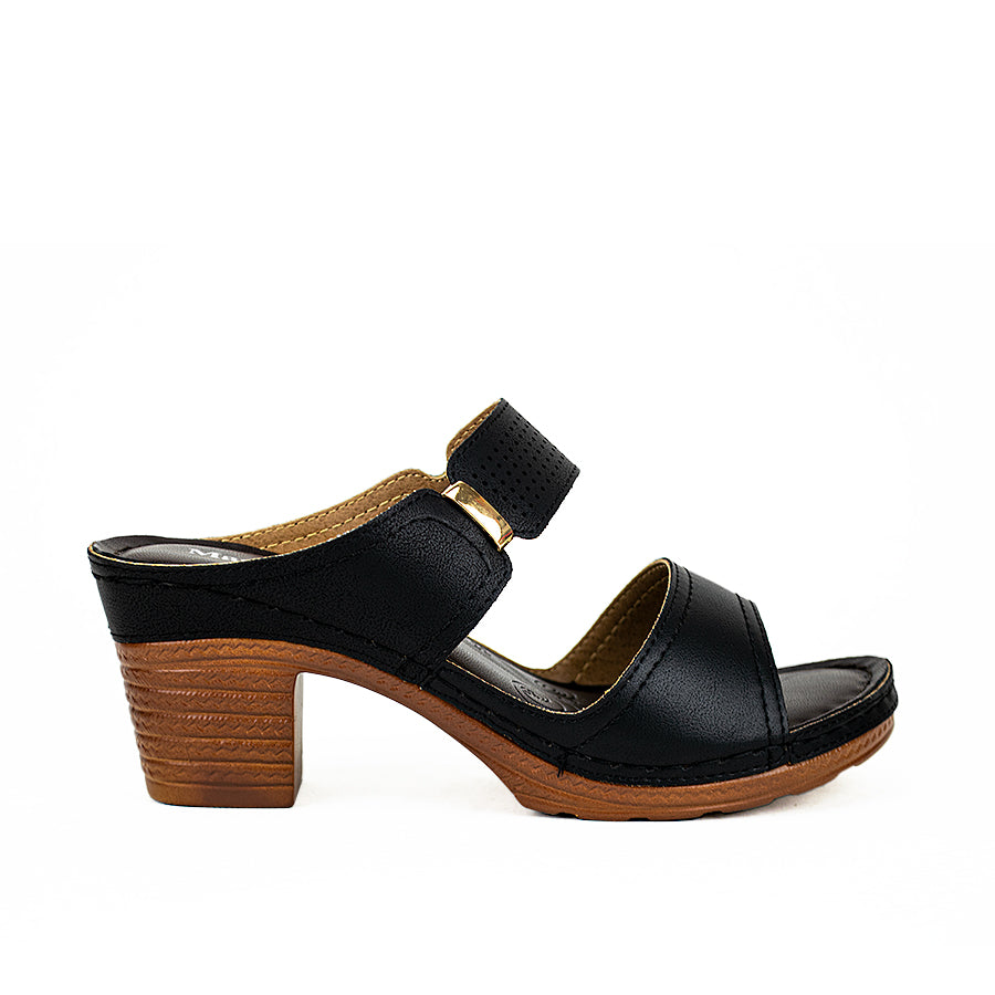 Mario D' Boro Women's Sandals Lv 22404 Black/Tan