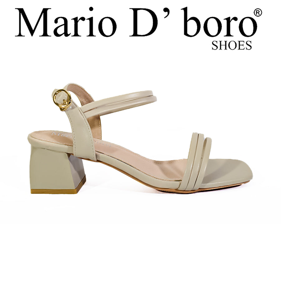 Mario D' Boro Women's Heeled Sandals Lv 22529 Beige/Black/Bone