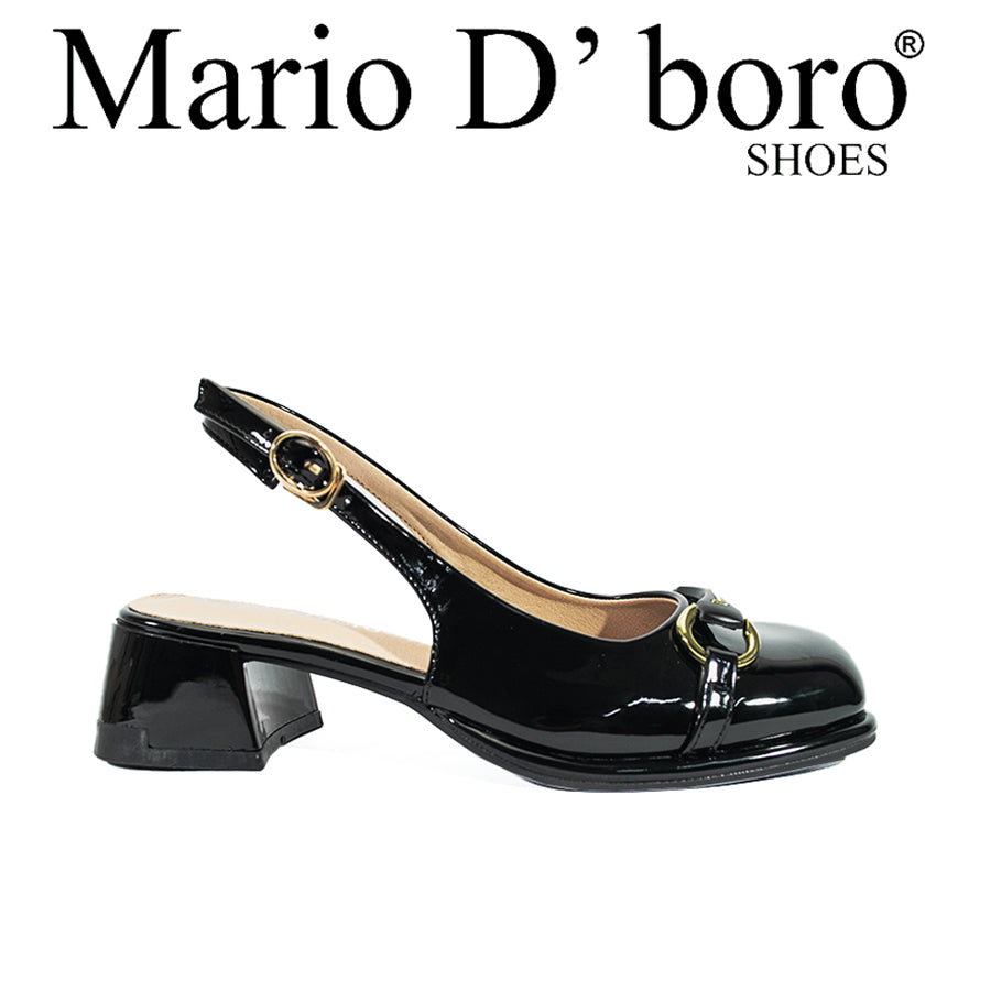 Mario D' Boro Women's Heeled Sandals LX 26848 Black/Taupe C54