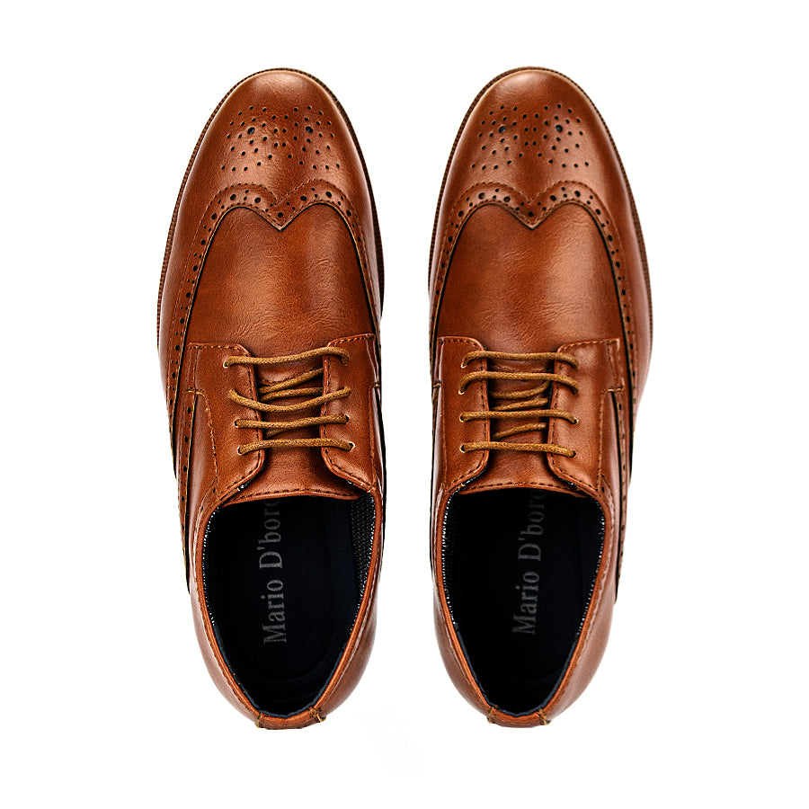 Mario D' Boro Men's Casual Oxford Mw 24218 Black/Brown C45