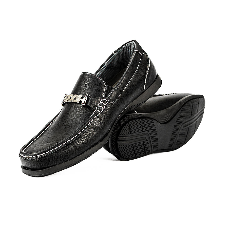 Mario D' Boro Men's Casual Loafers Mw 24575 Black/Dark Brown C45