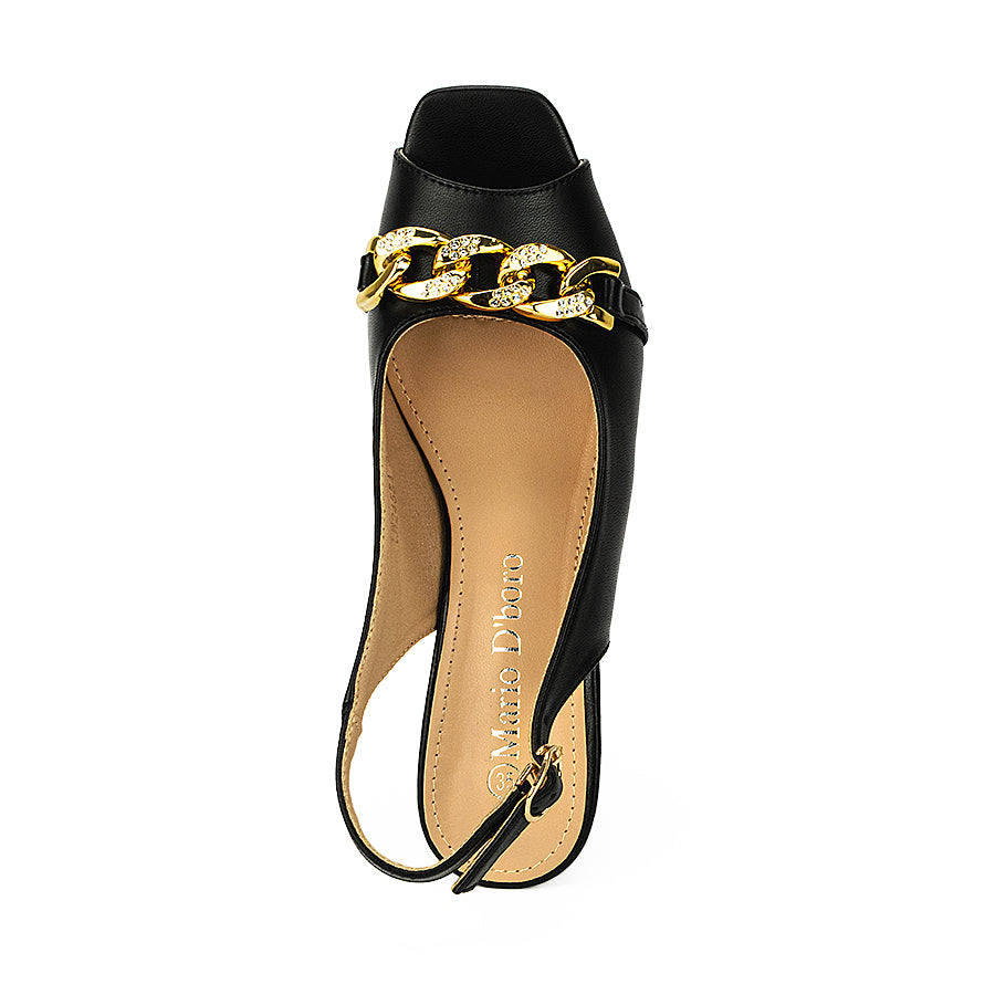 Mario D' Boro Women's Heeled Sandals Lw 24554 Black/Taupe C34