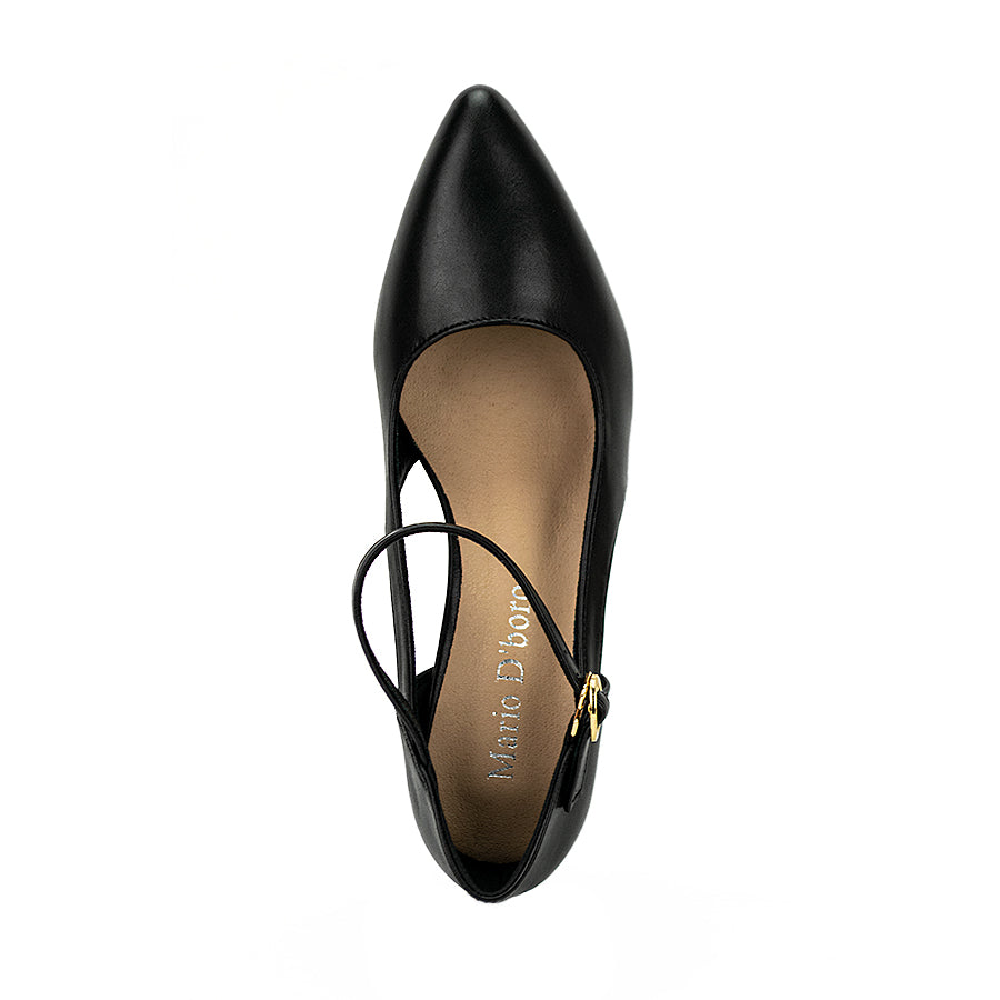 Mario D' Boro Women's Heeled Sandals Lv 22333 Black/Taupe