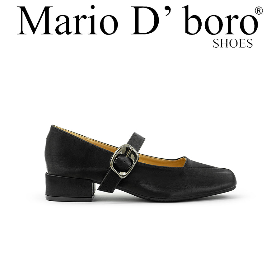 Mario D' boro Women's College Pumps LY 29246 Beige / Black C79