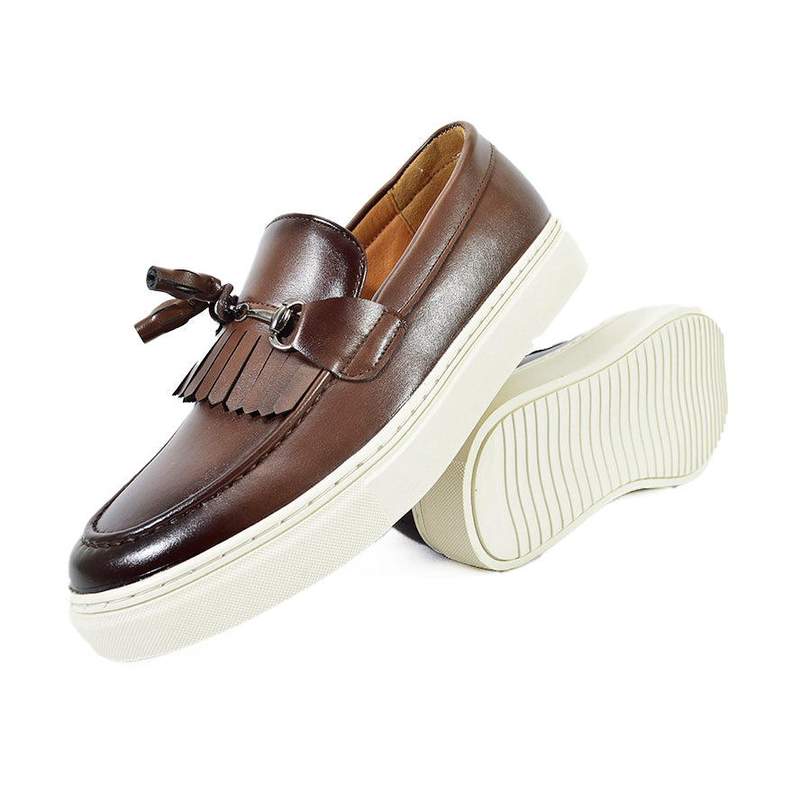 Mario D' Boro Men's Casual Loafers MX 25305 Dark Brown C57