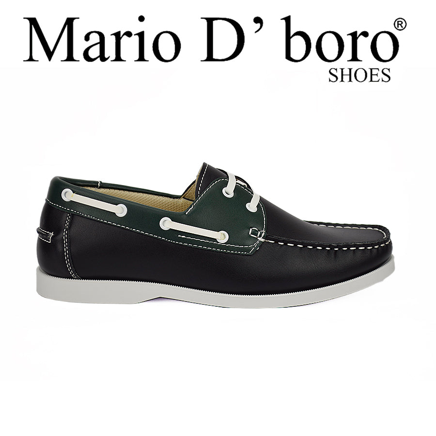 Mario D' Boro Men's Casual Shoes Mw 22204 Black/Dark Brown