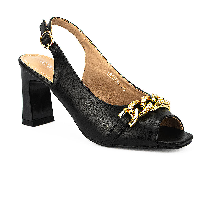 Mario D' Boro Women's Heeled Sandals Lw 24554 Black/Taupe C34