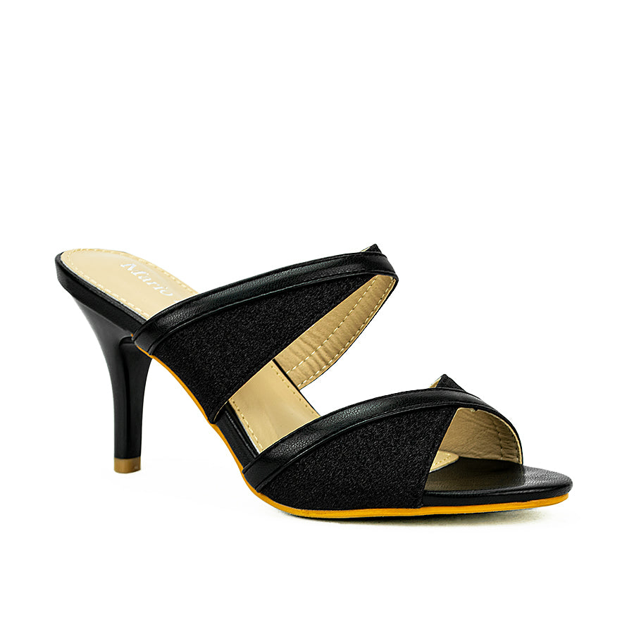 Mario D' Boro Women's Heeled Sandals Lv 22515 Black/Old Rose