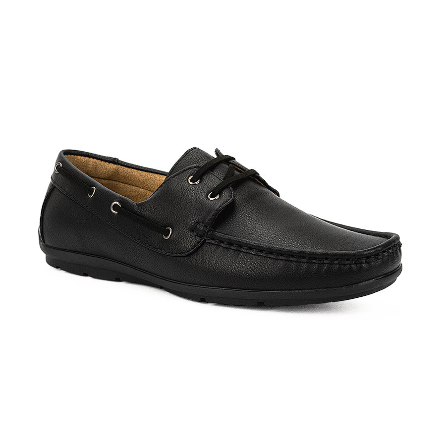 Mario D' Boro Men's Casual Boat Shoes MW 23691 Black C35