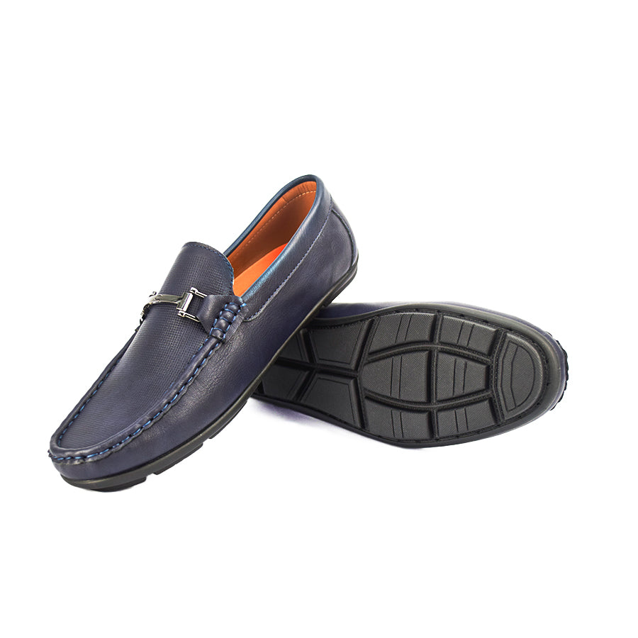 Mario D' Boro Men's Casual Loafers MX 23969 Brown/Navy Blue C48