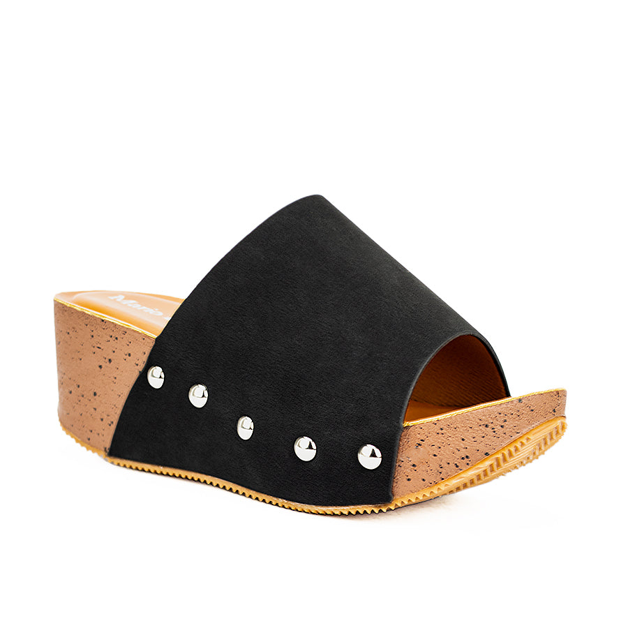 Mario D' Boro Women's Wedge Sandals Lw 23686 Beige/Black