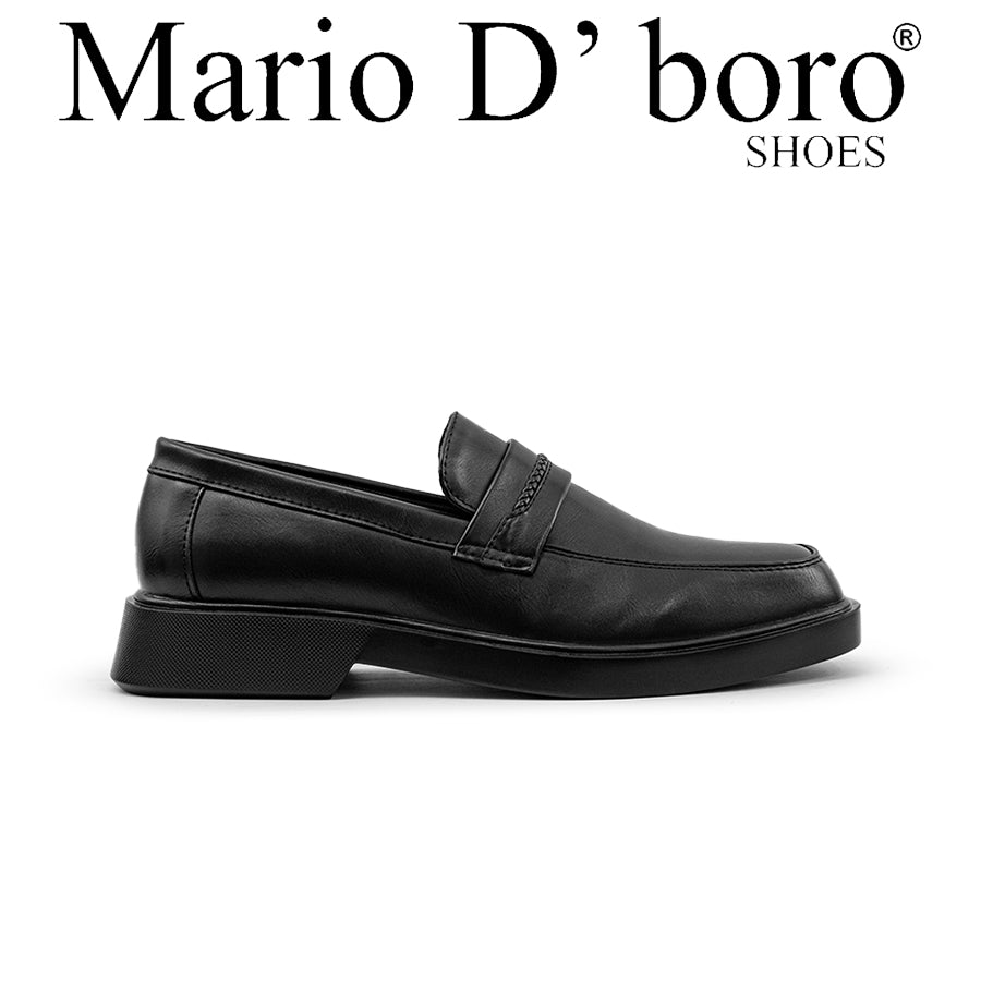 Mario D' boro Men's Formal Slip On MY 26672 Black C82