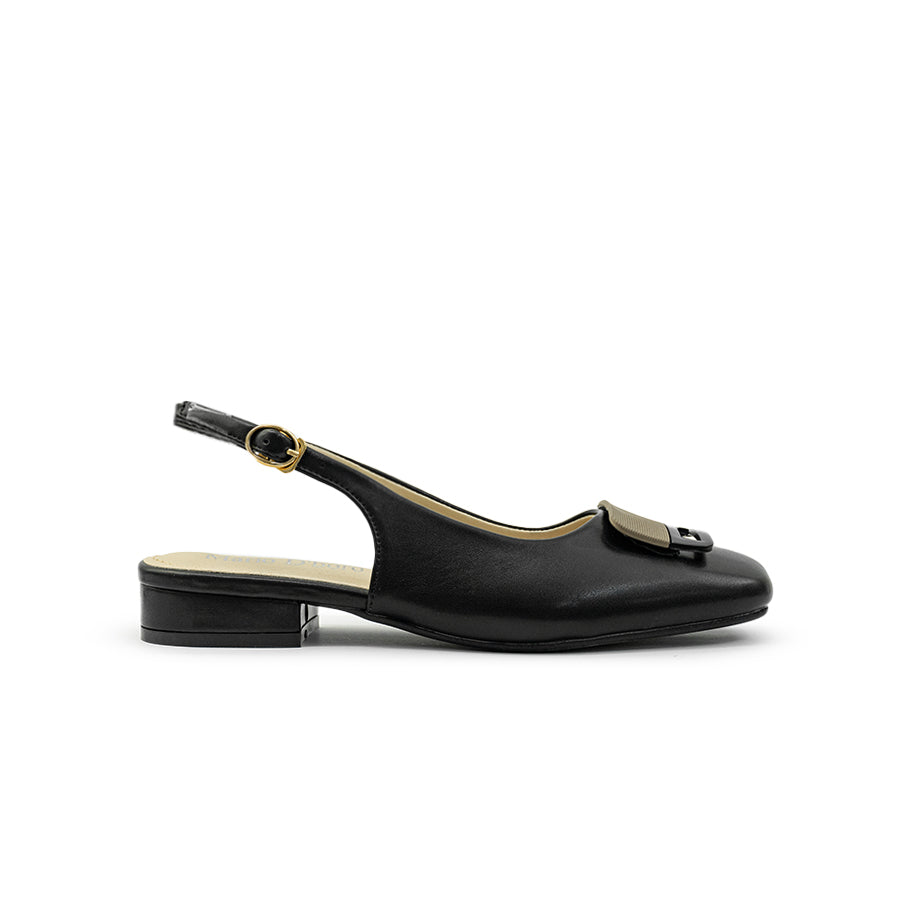 Mario D' boro Women's Flat Sandals LY 29048 Black / Taupe C79