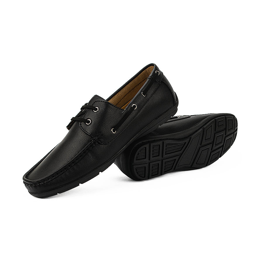 Mario D' Boro Men's Casual Boat Shoes MW 23691 Black C35