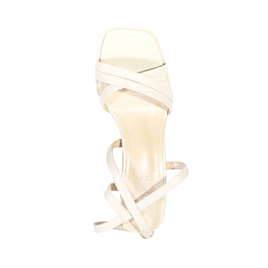 Mario D' Boro Women's Heeled Sandals LY 28047 Beige/Bone C67