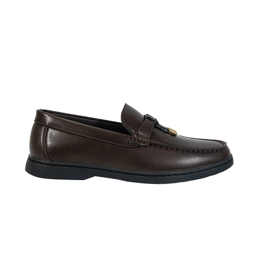 Mario D' Boro Men's Casual Loafers MY 25920 Black/Very Dark Brown C66