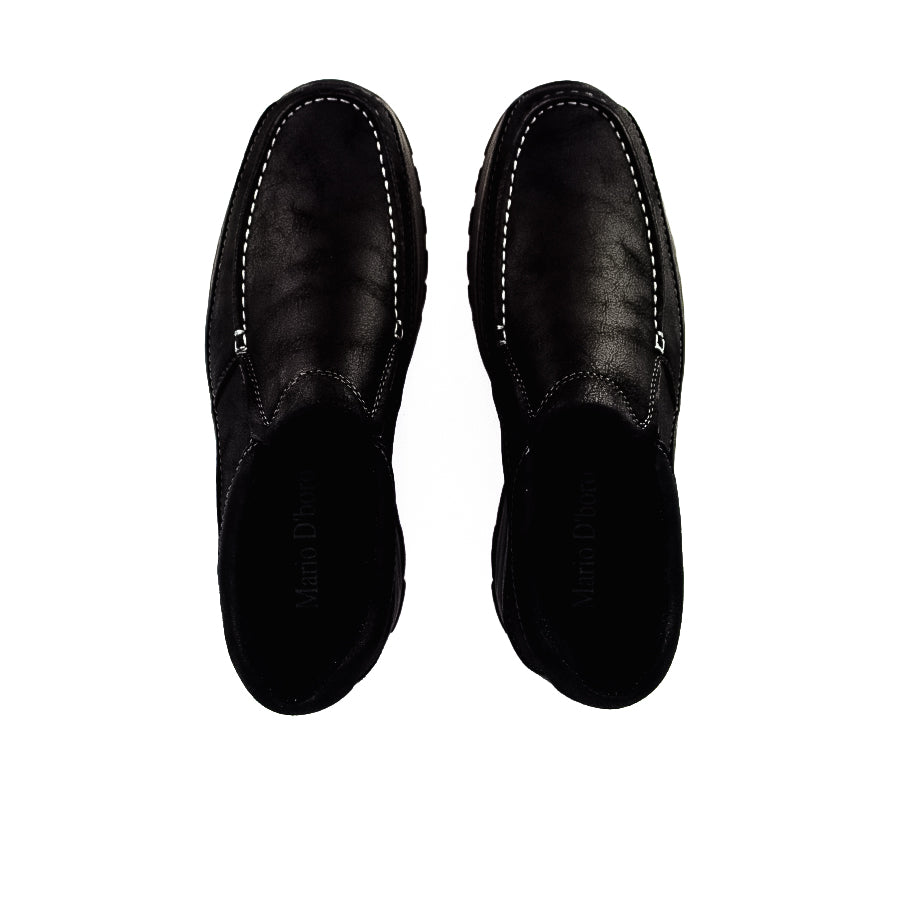 Mario D' Boro Men's Casual Loafers MX 24704 Black C48