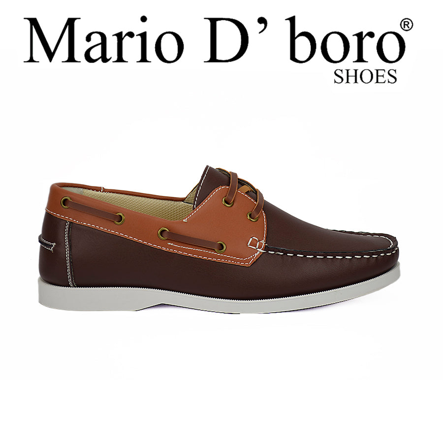 Mario D' Boro Men's Casual Shoes Mw 22204 Black/Dark Brown