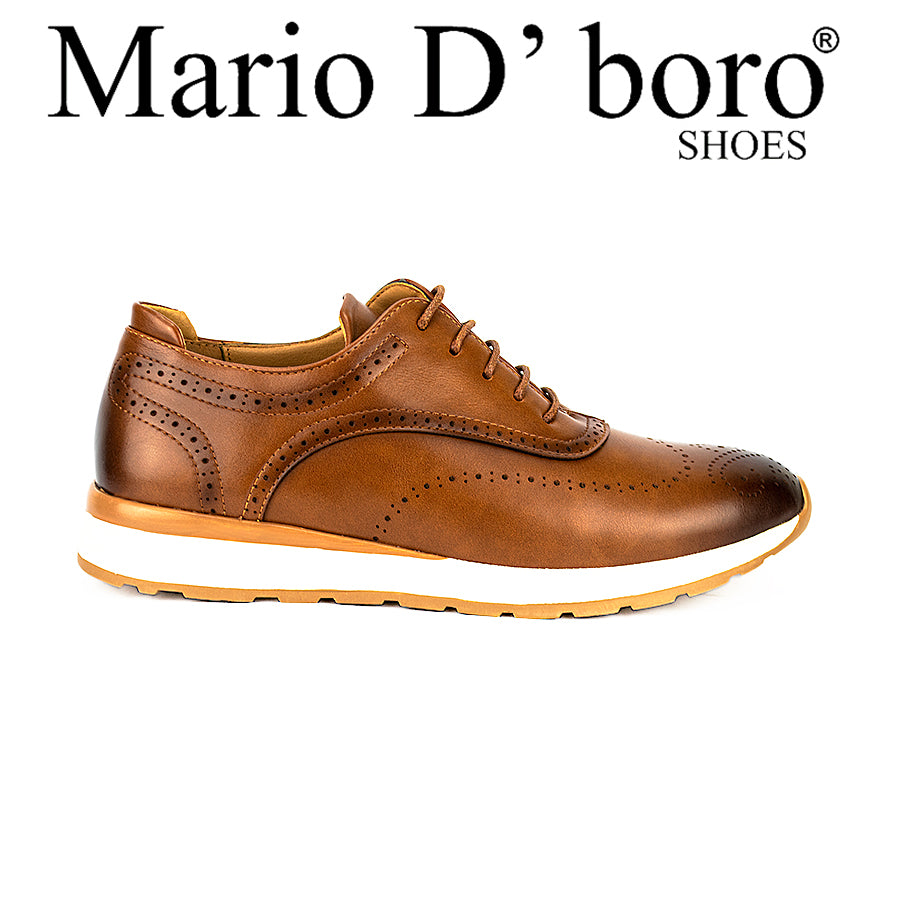 Mario D' Boro Men's Casual Sneakers Mw 23459 Black/Brown C30