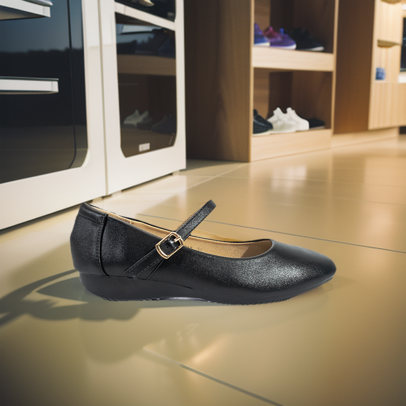 Mario D' Boro Women's SSHS Flats LX 27313 Black C54