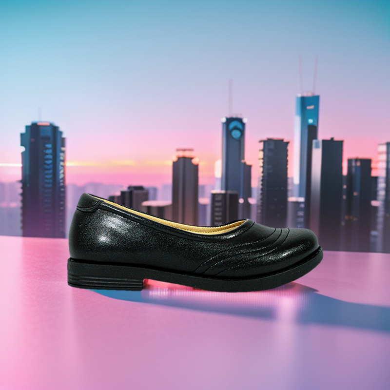Mario D' Boro Kids Girls Sshs Flats KX 24017 Black C55
