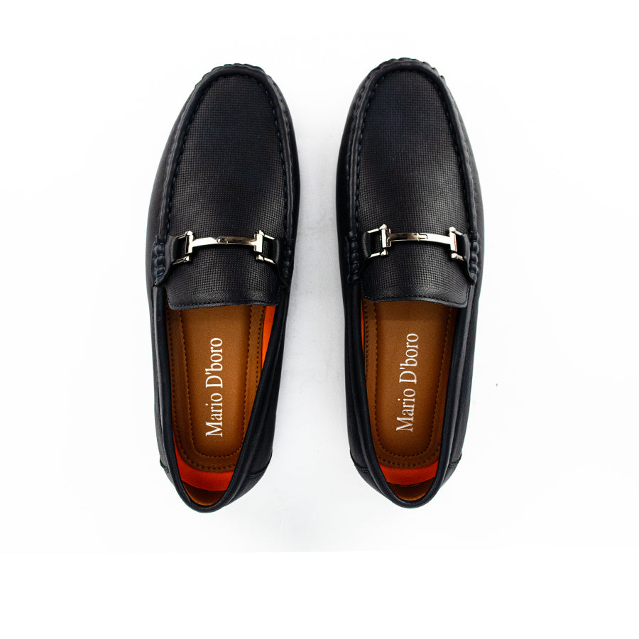 Mario D' Boro Men's Casual Loafers MX 23969 Brown/Navy Blue C48