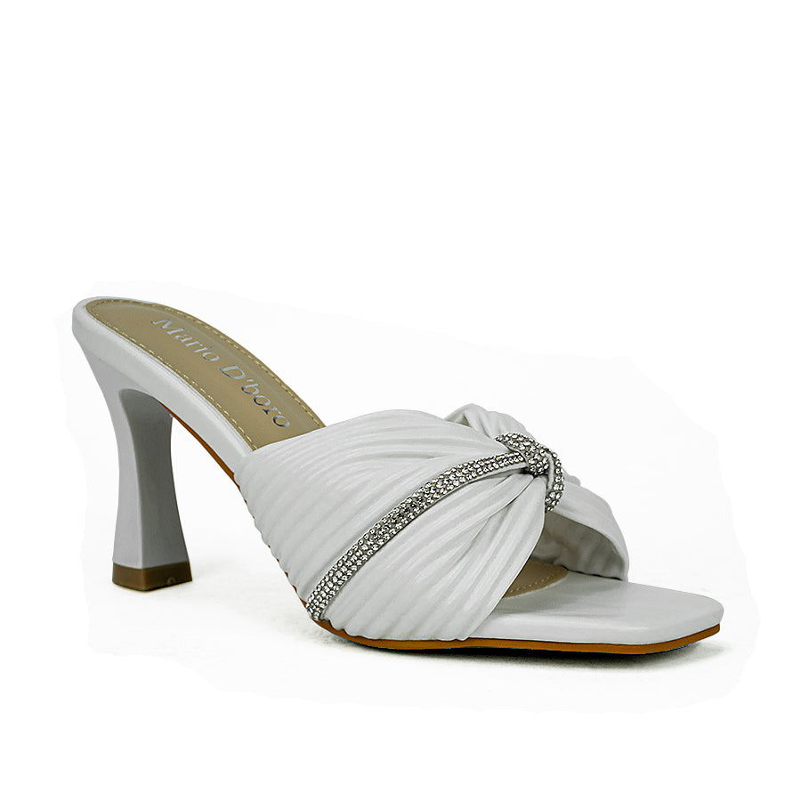 Mario D' Boro Women's Heeled Sandals Lv 22633 Black/White