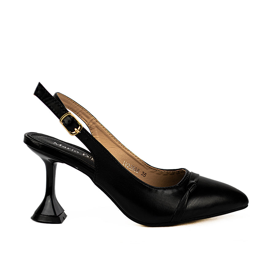 Mario D' Boro Women's Heeled Sandals Lw 22598 Beige/Black