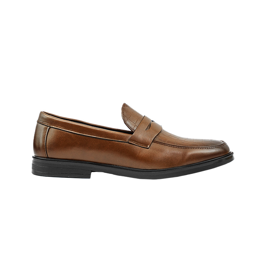 Men's Formal Slip On my 26069 BLACK / DARK BROWN