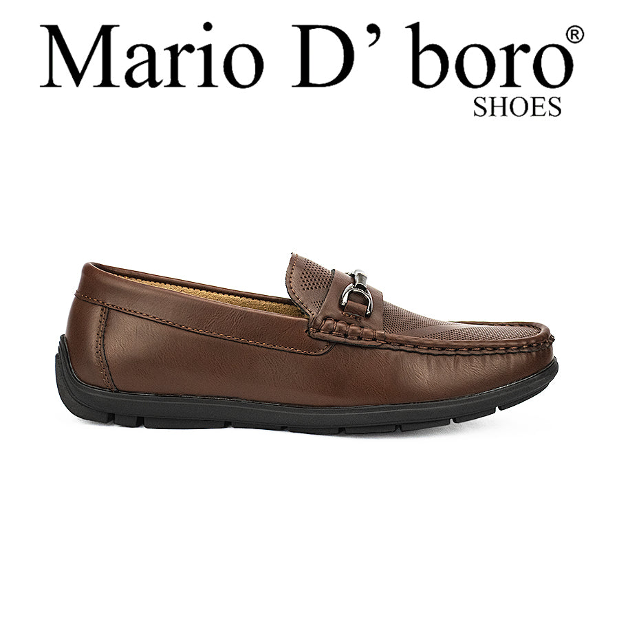 Mario D' Boro Men's Casual Loafers Mw 23566 Black/Dark Brown C42