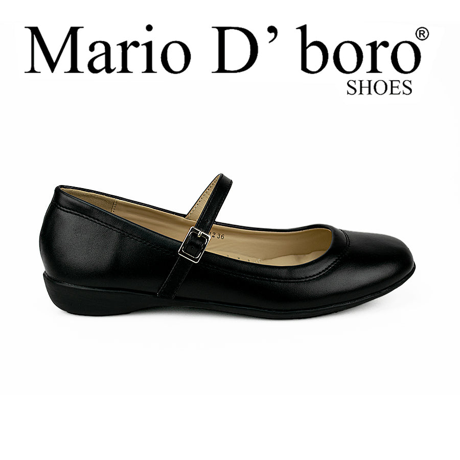 Mario D' Boro Women's Sshs Flat Shoes Lv 22212 Black