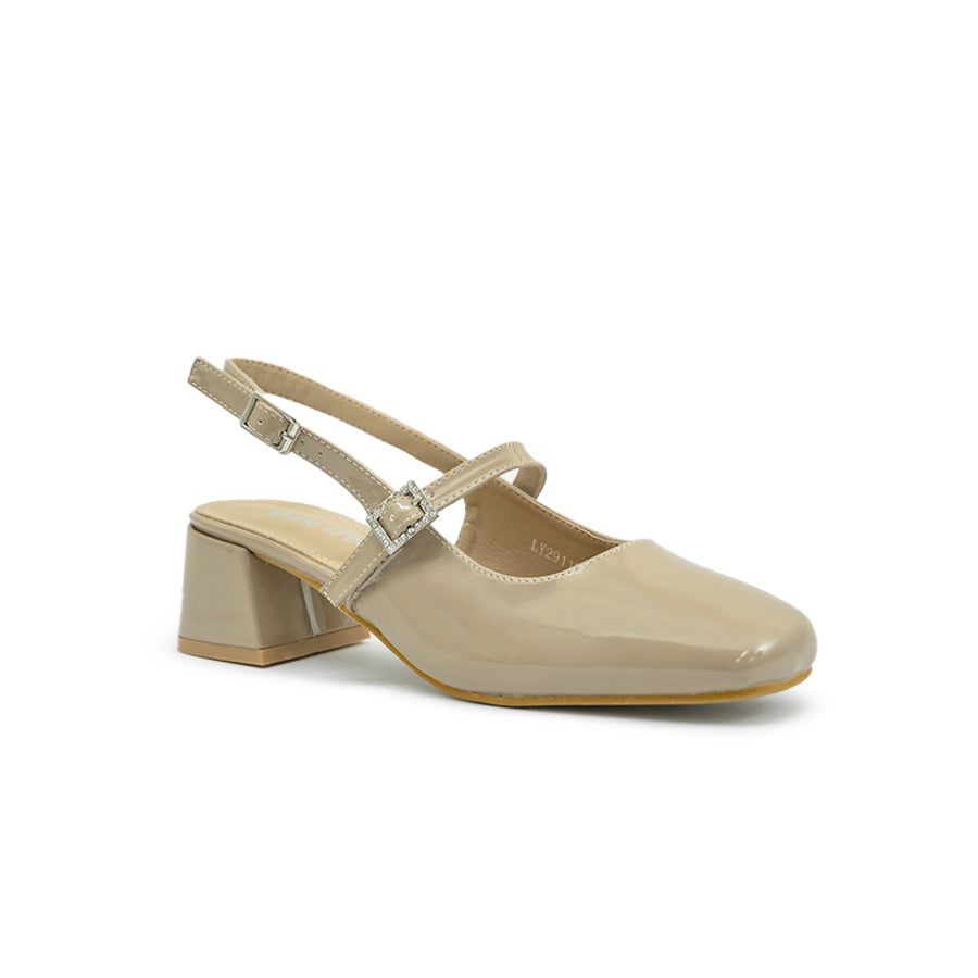 Women's Heeled Sandals LY 29112 Black/Taupe C74