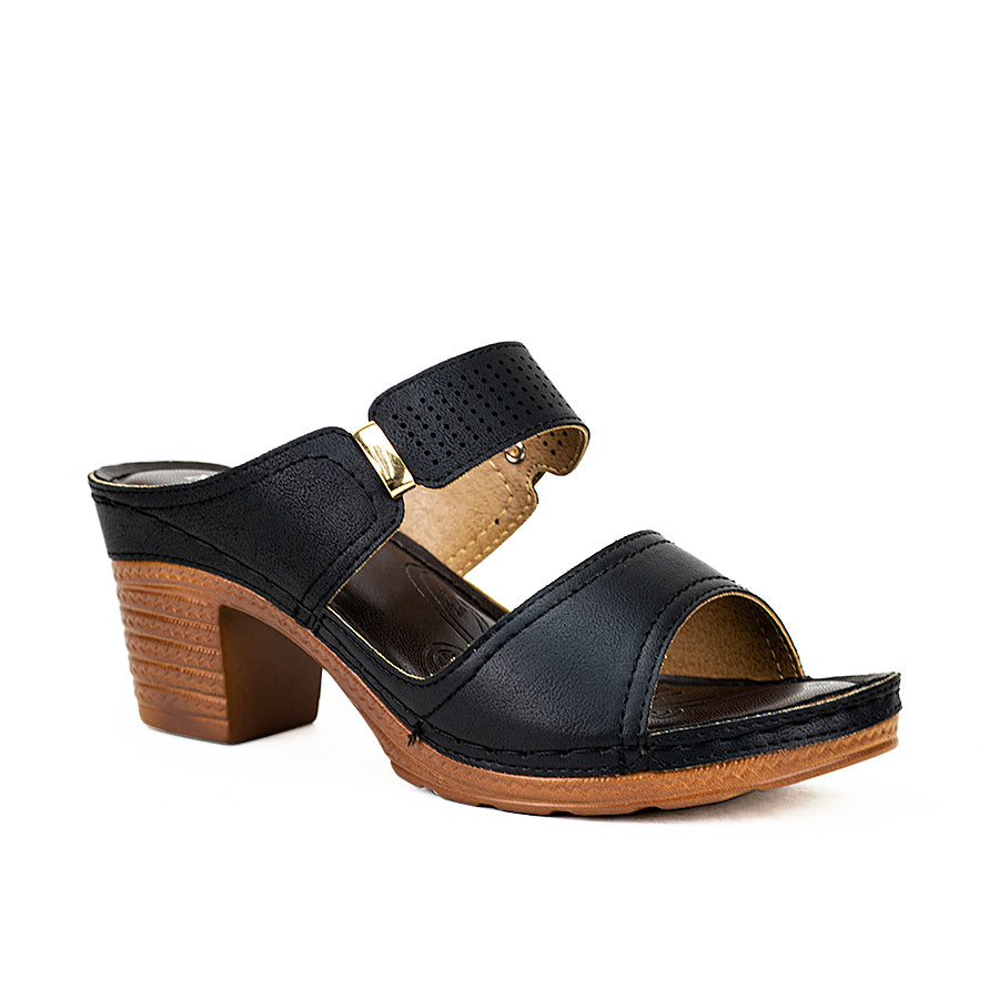 Mario D' Boro Women's Sandals Lv 22404 Black/Tan