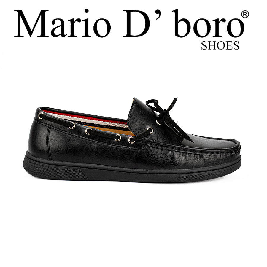 Mario D' Boro Men's Casual Loafers Shoes Mw 22909 Black/Brown
