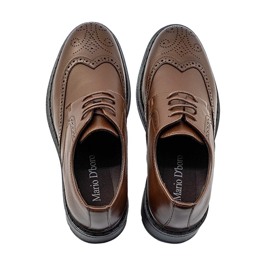 Mario D' boro Men's Formal with Lace MY 26347 Black / Dark Brown C77