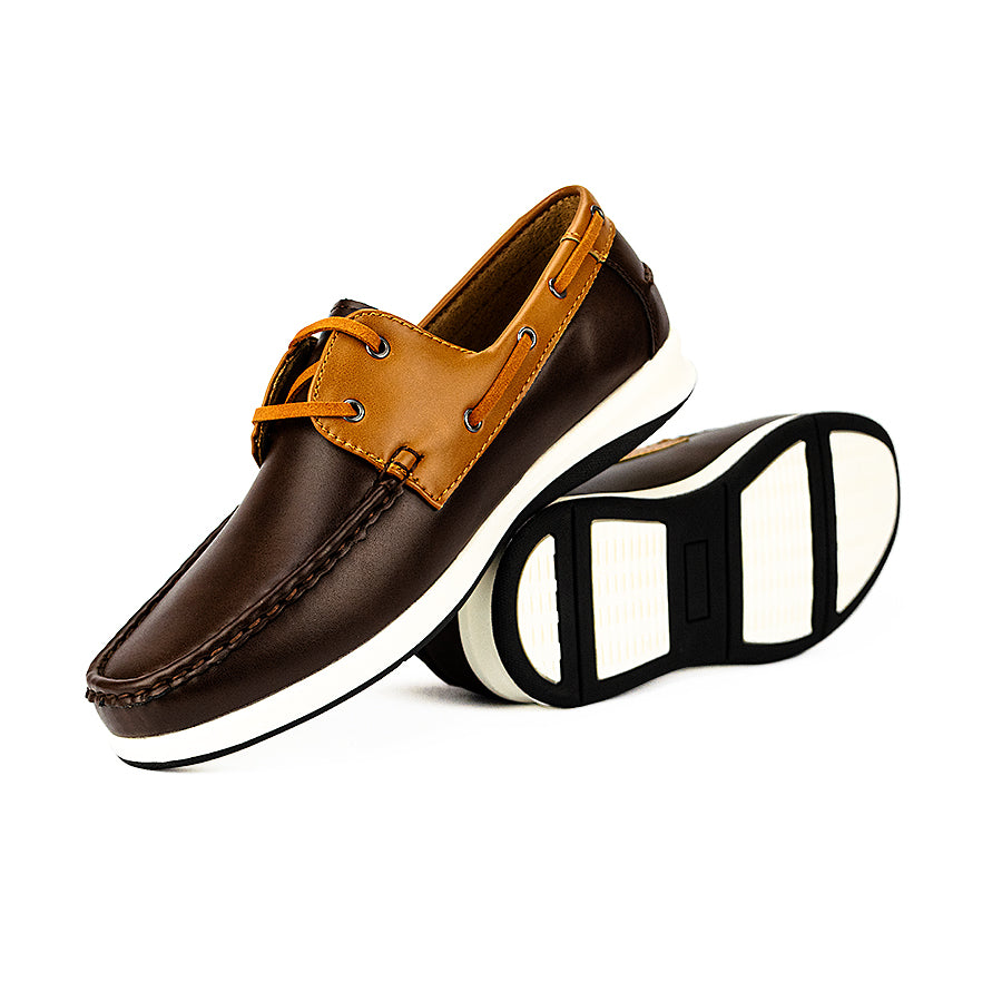 Mario D' Boro Men's Casual Loafers Mw 23692 Black/Dark Brown C42-C45