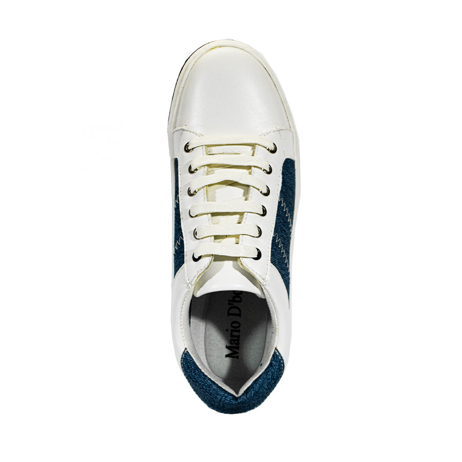 Mario D' Boro Men's Casual Sneakers MX 25432 White Blue C59