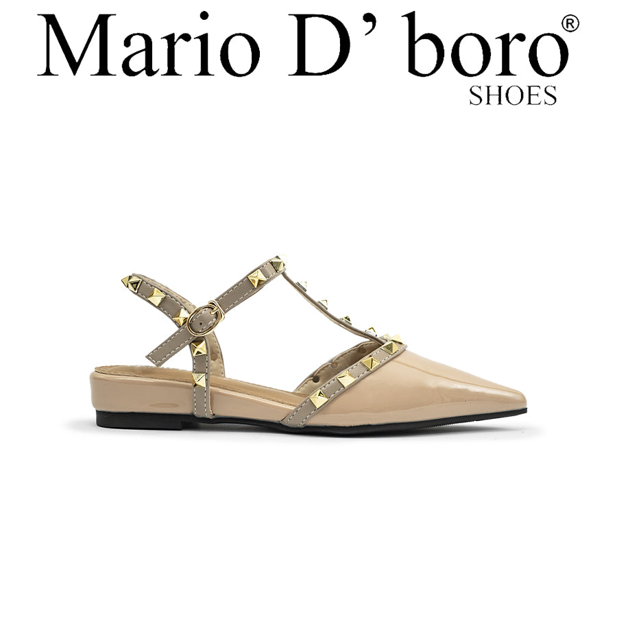 Women's Flat Sandals LY 28828 Beige/Black C74