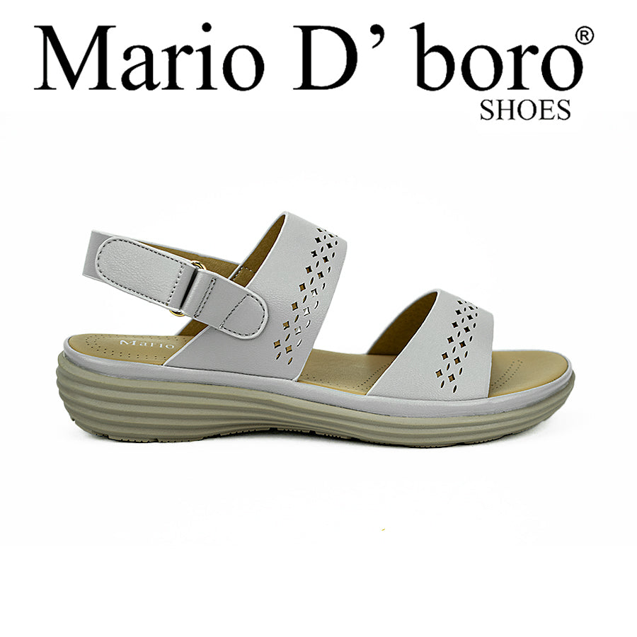 Mario D' Boro Women's Sandals Lv 22020 Black/Light Gray