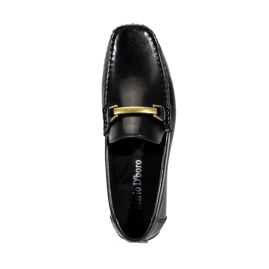 Mario D' Boro Men's Casual Loafers MX 25465 Black/Dark Brown C59