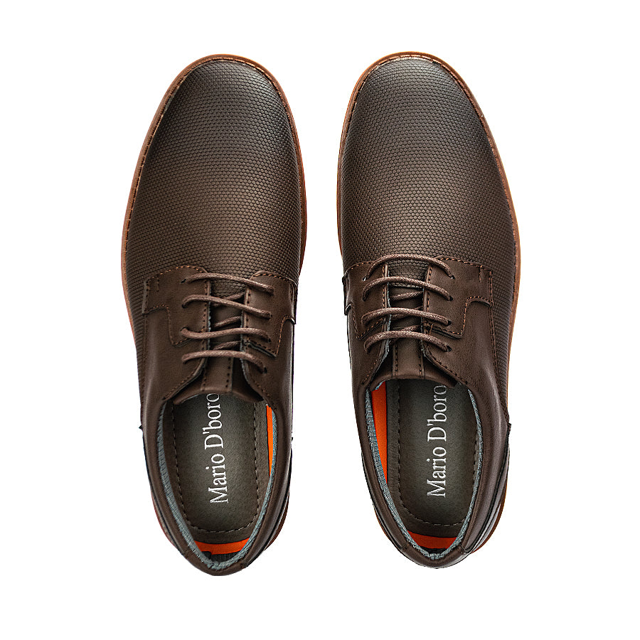 Mario D' Boro Men's Casual Sneakers Mw 24581 Black/Dark Brown C42