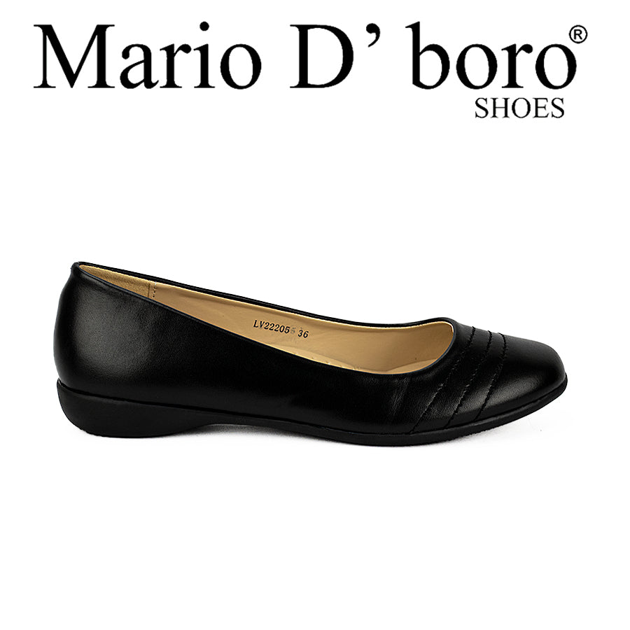 Mario D' Boro Women's Sshs Flat Shoes Lv 22205 Black