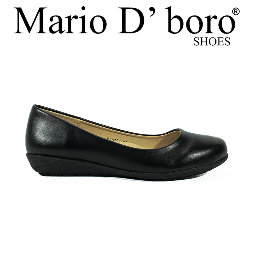 Mario D' Boro Women's SSHS Flats LX 26726 Black C54
