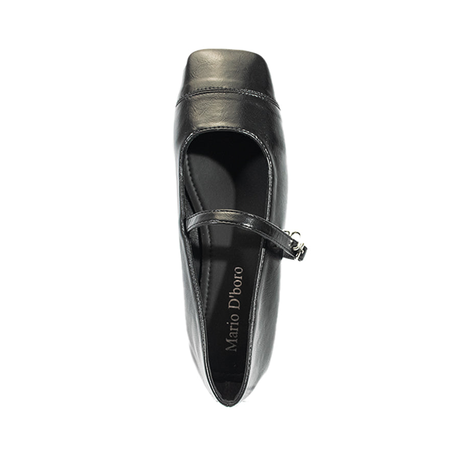 Mario D' boro Women's SSHS Flats LX 27312 Black C54