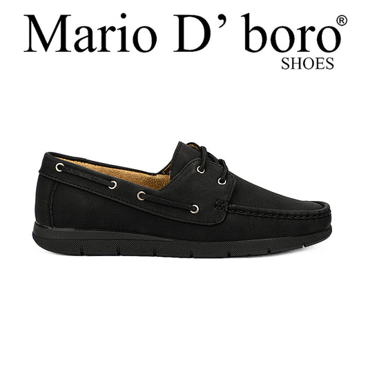 Mario D' Boro Men's Casual Loafers Mw 24563 Black/Navy Blue C42
