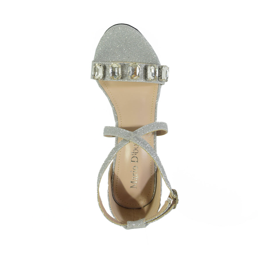 Mario D' Boro Women's Evening Sandals LX 27124 Gold/Silver C56