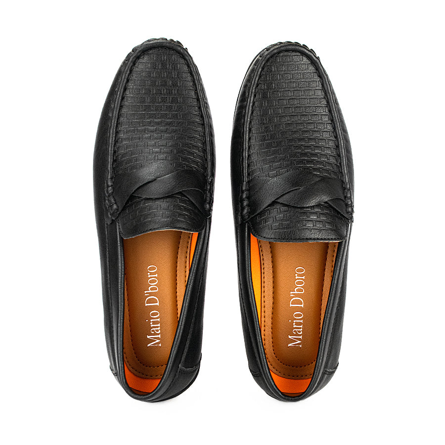 Mario D' Boro Men's Casual Loafers Mw 23973 Black C38