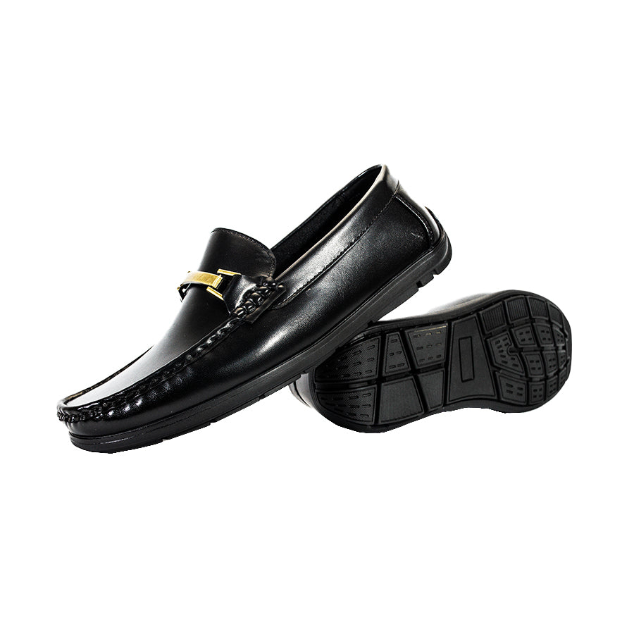 Mario D' Boro Men's Casual Loafers MX 25465 Black/Dark Brown C59